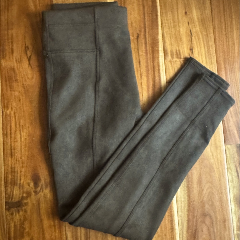 Brown Suede SPANX Leggings, NWOT